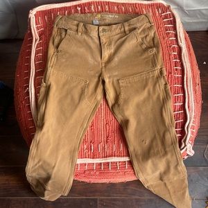 Womens straight fit tan pant. Size 6 tall.